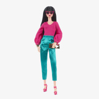Кукла Барби коллекционная Высокая брюнетка Колор-блок Barbie Exclusive Signature Looks Doll, With Mix-and-Match Color Block Fashions #19