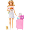 Уценка Кукла Барби Путешественница со щенком Barbie Doll and Malibu Travel Set with Puppy