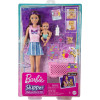 Кукла Барби Скиппер Няня с малышом Сладкие сны Barbie Skipper Babysitters Inc. Crib with Baby Doll
