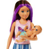 Кукла Барби Скиппер Няня с малышом Сладкие сны Barbie Skipper Babysitters Inc. Crib with Baby Doll