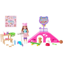 Игровой набор Барби Челси Скейтпарк Barbie Chelsea Skate Park