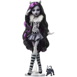 Кукла Монстер Хай Клодин Вульф Драма Monster High Clawdeen Wolf Reel Drama Collector Black and White Mattel (HKN28)