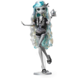 Кукла Монстер Хай Лагуна Блю Драма Monster High Lagoona Blue Reel Drama Collector Black and White Mattel (HKN30)