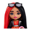 Кукла Барби Экстра Минис Модница в мотокуртке с красными и черными волосами Barbie Extra Minis #10 with Red & Black Hair
