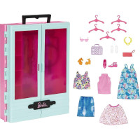 Игровой набор Барби шкаф чемодан с наборами одежды Barbie Closet Playset with Outfits