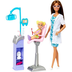 Кукла Барби Дантист Брюнетка Barbie Careers Dentist Brunette