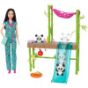 Игровой набор с куклой Барби Ветеринар Уход за пандами Barbie Baby Panda Careers and Rescue Playset