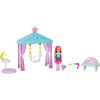 Игровой набор с куклой Барби Челси Дримтопия с качелей-беседкой Barbie Dreamtopia Chelsea Playset with Cloud-Themed Gazebo Swing