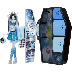 Кукла Монстер Хай Фрэнки Штейн Шкафчик с секретами Monster High Skulltimate Secrets Fearidescent Series Frankie Stein Mattel