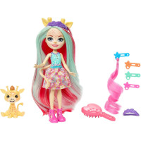 Кукла Жирафа Джилиан Гламурные прически Enchantimals Gillian Giraffe & Pawl Deluxe Hair Glam Party (HNV29)