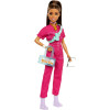 Кукла Барби в модном розовом комбинезоне Barbie in Trendy Pink Jumpsuit