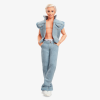 Кукла Кен Барби Райан Гослинг в джинсовом костюме Barbie The Movie Ken In Denim Matching Set