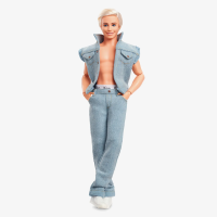 Кукла Кен Барби Райан Гослинг в джинсовом костюме Barbie The Movie Ken In Denim Matching Set