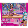 Игровой набор Кукла Барби Брюнетка Тренировки по гимнастке Barbie You Сan Be Gymnastics Playset, Brunette