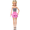 Кукла Барби Модница Блондинка в полосатом топе Barbie Fashionistas 65th Anniversary Striped Top, Pink Skirt 213