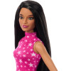 Кукла Барби Модница в розовом топе со звездным принтом Barbie Fashionistas 65th Anniversary Pink Star-Print Top 215