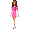 Кукла Барби Модница в розовом миниплатье с каштановыми волосами Barbie Fashionistas 65th Anniversary Pink Dress 217
