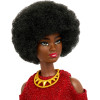 Кукла Барби Модница Темнокожая в красном вязоном платье Barbie Fashionistas 65th Anniversary Natural Black Hair, Red Dress 221