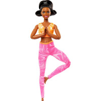 Кукла Барби Йога Двигайся как я Брюнетка Barbie Made to Move Brunette Sports Top & Pants (HRH28)