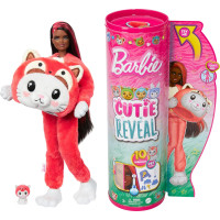Кукла Барби Сюрприз Котенок в костюме красной панды Barbie Cutie Reveal Animal Plush Costume Kitten as Red Panda