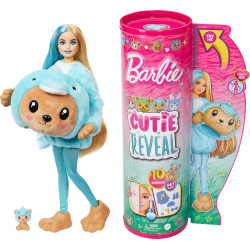 Кукла Барби Сюрприз Медвежонок в костюме дельфина Barbie Cutie Reveal Animal Plush Costume Teddy Bear as Dolphin
