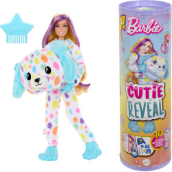 Кукла Барби Цветные пушистики в костюме Радужного Далматинца Barbie Cutie Reveal Color Dream Rainbow Dalmation Costume (HRK41)