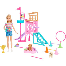 Игровой набор Барби Стейси Тренировка щенков Barbie Stacie The Rescue Movie Puppy Obstacle Course (HRM10)