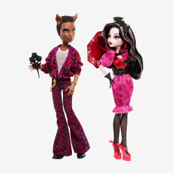 Набор кукол Монстер Хай Дракулаура и Клод Вульф День Святого Валентина Monster High Collector Draculaura and Clawd Wolf Howliday Love Edition