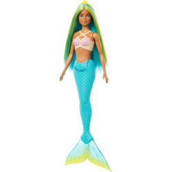 Кукла Барби Дримтопия Русалочка с бирюзово-желтыми волосами Barbie Mermaid Fantasy Turquoise and Yellow Hair