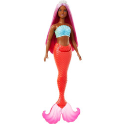 Кукла Барби Дримтопия Русалочка с розовыми волосами и красным хвостом Barbie Mermaid Fantasy Pink Hair
