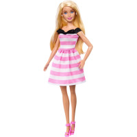Кукла Барби в полосатом платье Barbie 65th Anniversary Pink & White Striped Dress