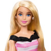 Кукла Барби в полосатом платье Barbie 65th Anniversary Pink & White Striped Dress