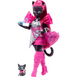 Кукла Монстер Хай Кэтти Нуар с питомцем Monster High Catty Noir with Pet Cat Amulette Mattel