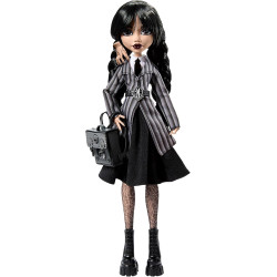 Кукла Монстер Хай Уэнздей Аддамс в школьной форме Monster High x Wednesday Addams Mattel Creations