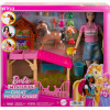 Игровой набор Барби Конюшня для пони Barbie Stable with Small Pony Mysteries: The Great Horse Chase (HXJ40)