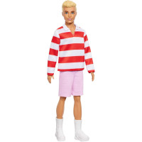 Кукла Кен Барби Модник Блондин в поло в бело-красную полоску Barbie Ken Fashionistas Red and White Striped Polo Shirt 241 (HYV01)