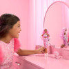 Кукла Барби Делюкс Стиль в блестящем платье с розовыми волосами Barbie Deluxe Style #1 in Glossy Pink Barbiecore Dress (HYV25)