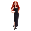 Кукла Барби Базовая Миниатюрная рыжые волосы в черном платье Barbie Signature Basics Model 04 Red Hair, Petite Body (JBH74)