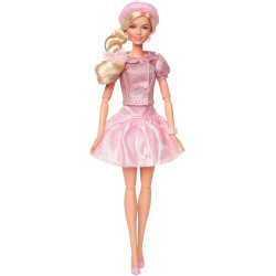 Кукла Барби коллекционная Марго Робби в розовой блузке и юбке-туту Barbie The Movie Margot Robbie in Pink Blouse & Skirt Tutu (JBJ53)