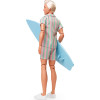 Кукла Кен Барби Райан Гослинг с доской для серфинга Barbie The Movie Ken Beach Surfboard (JBJ54)