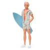 Кукла Кен Барби Райан Гослинг с доской для серфинга Barbie The Movie Ken Beach Surfboard (JBJ54)