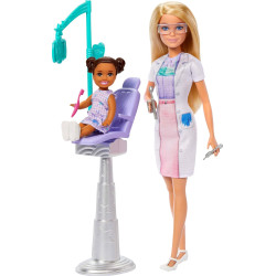 Кукла Барби Стоматолог Блондинка Barbie Careers Dentist Blonde (JCR74)