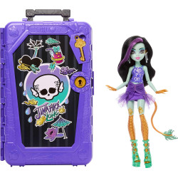 Кукла Монстер Хай Джинафаер Лонг Чемодан с секретами Жуткие каникулы Monster High Skulltimate Secrets Jinafire Long Destination: Gore-geous Oasis (JDR52)