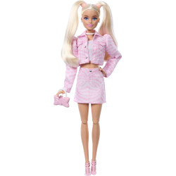 Кукла Барби Делюкс Стиль в розовом джинсовом костюме Barbie Deluxe Style #9 in Pink Denim Outfit (JJN69)