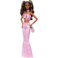 Кукла Барби Делюкс Стиль з джинсами-кльош з принтом роз Barbie Deluxe Style #12 in Matching Rose Print Flare Jeans (JJN72)