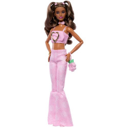 Кукла Барби Делюкс Стиль з джинсами-кльош з принтом роз Barbie Deluxe Style #12 in Matching Rose Print Flare Jeans (JJN72)
