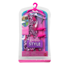 Одежда для кукол Барби Розовое платье с леопардовым принтом Barbie Style Complete Looks Pink Leopard-Printed Dress (JJN86)
