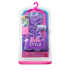 Одяг для ляльок Барбі Лавандова сукня з мереживним принтом Barbie Style Complete Looks Lavendar Lace-Printed Dress (JJN89)
