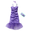 Одяг для ляльок Барбі Лавандова сукня з мереживним принтом Barbie Style Complete Looks Lavendar Lace-Printed Dress (JJN89)