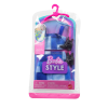 Одежда для кукол Барби Голубой костюм в стиле пэчворк Barbie Style Complete Looks Blue Patchwork Skirt and Top (JJN90)